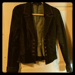 Betsy Johnson blazer style denim jacket